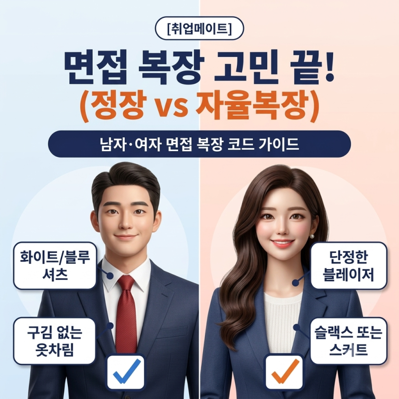면접 복장 남자·여자 총정리 : 정장부터 자율복장까지