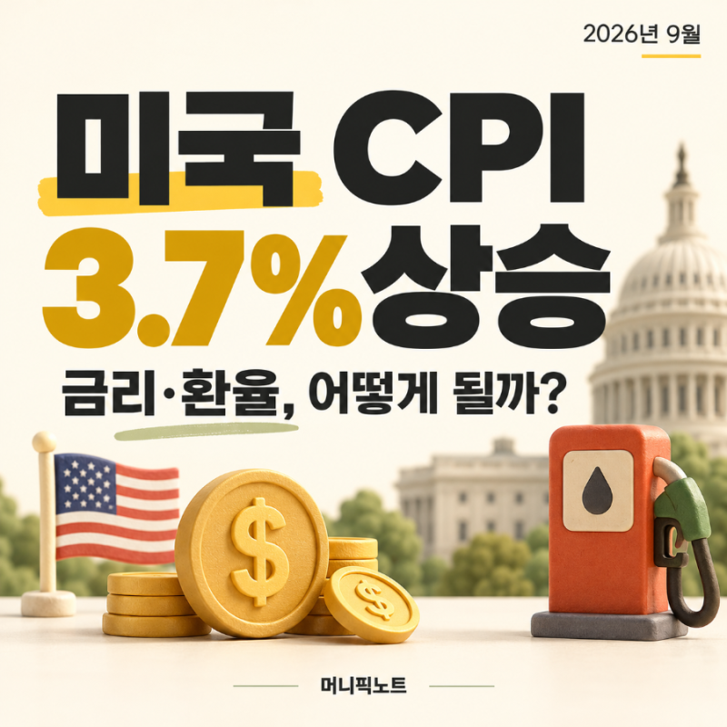 미국 9월 CPI 3.7% 상승, 금리와 환율에 미치는 영향은?