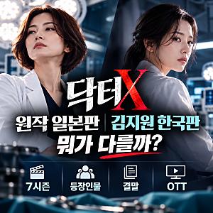 닥터X 원작 일본판 7시즌 총정리｜김지원 한국판 차이·등장인물·OTT·결말