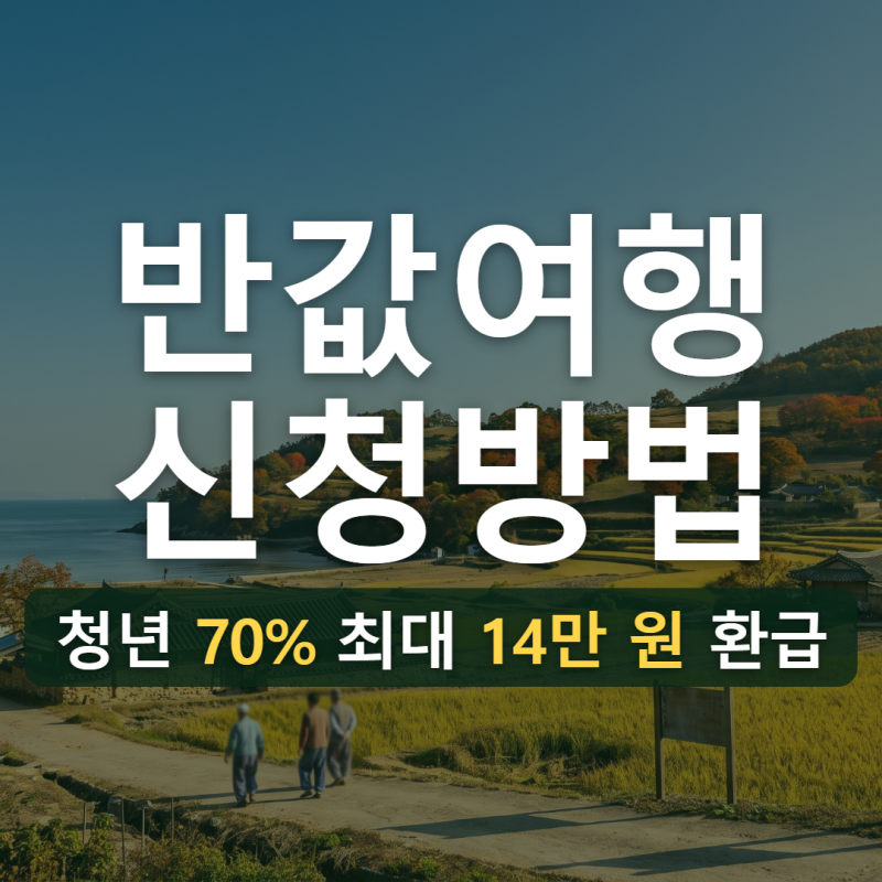 반값여행 신청방법 및 참여지역 알아보기 (+청년 70% 환급)
