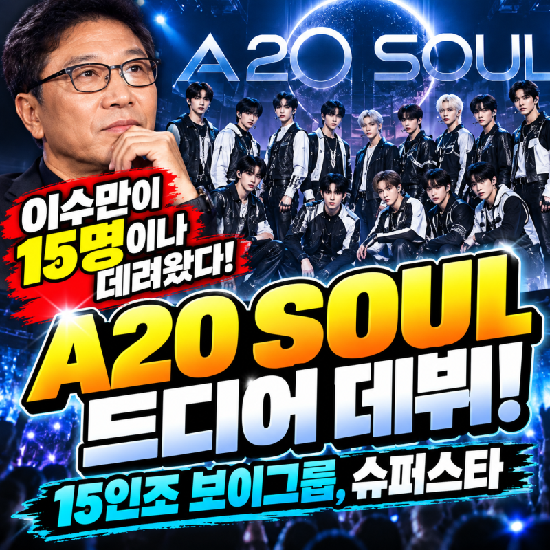 "이수만이 15명이나 데려왔다" A2O SOUL 정체 공개...SM 떠나 3년 만에 내놓은 신인 보이그룹 | A20 ....