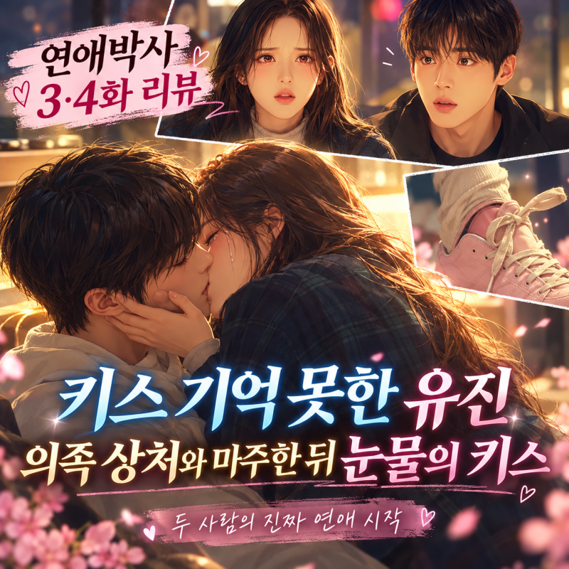 연애박사 3·4화 리뷰｜키스 기억 못한 김소현→추영우 의족 상처와 마주한 뒤 눈물의 키스, ....
