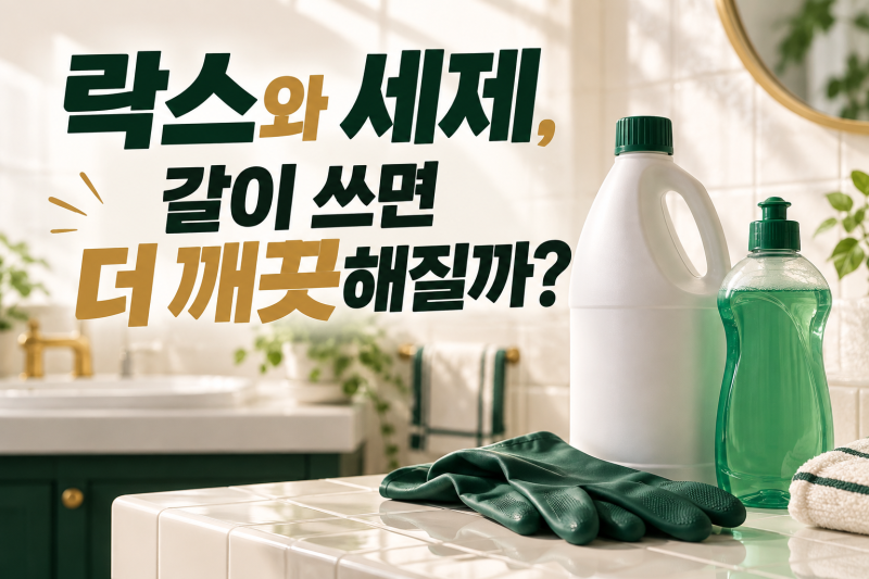 락스와 세제, 같이 쓰면 더 깨끗해질까?