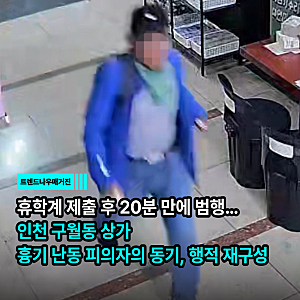 휴학계 제출 후 20분 만에 범행…인천 구월동 상가 흉기 난동 피의자의 동기, 행적 재구성