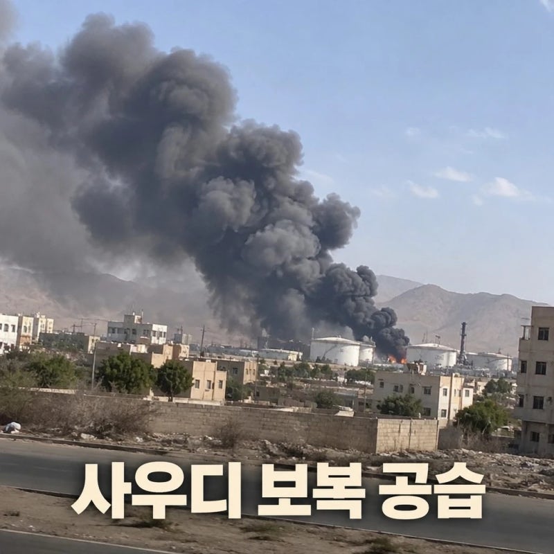 사우디 보복 공습 후티 석유시설 타격