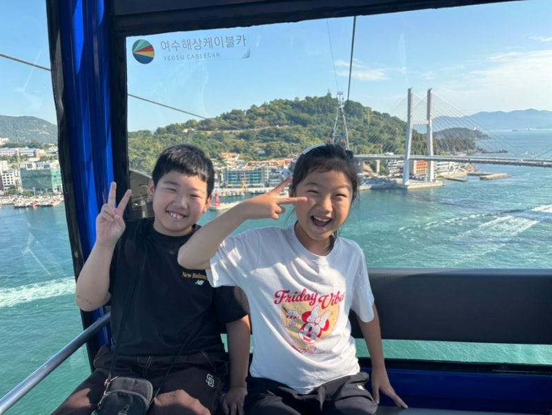 2박 3일 여수 순천 여행, 여수 해상 케이블카, 낭만별식 라테라스 점.