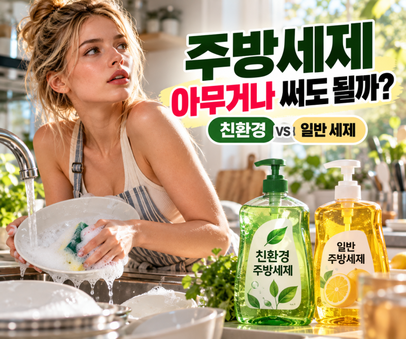 주방세제 아무거나 써도 될까? 친환경부터 1종 2종 차이와 세정력까지