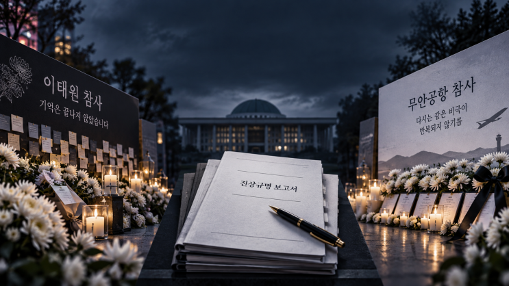 한성숙 총리 <b>이태원 참사</b> 추모, 무안공항 제주항공 <b>참사</b> 유가족의 ....