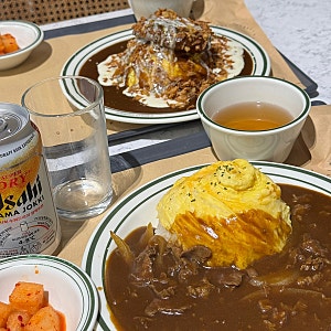 아비꼬프리미엄롯데아울렛기흥점 추천 - 아비꼬 카레 오믈렛 함박스테이크 기흥맛집