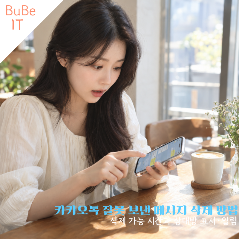 카카오톡 잘못 보낸 메시지 삭제 방법, 가능 시간과 상대방 표시·알림