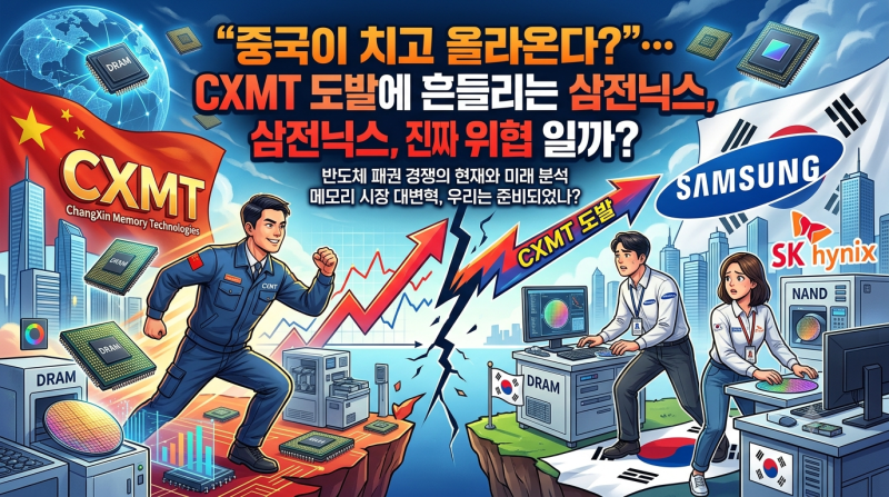 [경제뉴스]"중국이 치고 올라온다?"… CXMT 도발에 흔들리는 삼전닉스, 진짜 위협일까?