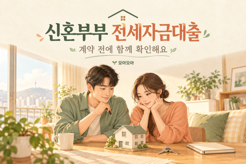 2026 신혼부부 전세자금대출 조건｜소득·자산·한도, 계약 전 체크리스트