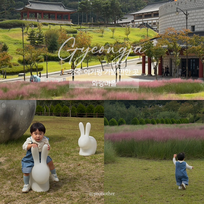 경주 아기랑 가볼만한곳 14개월 아이와 화랑마을 무료 입장 산책하기 좋은 곳