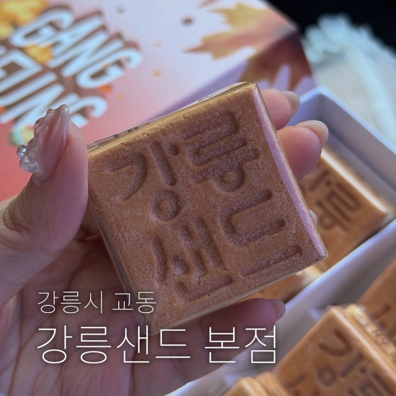 강릉 여행선물 강릉샌드 추천후기(맛비교,기념품추천)