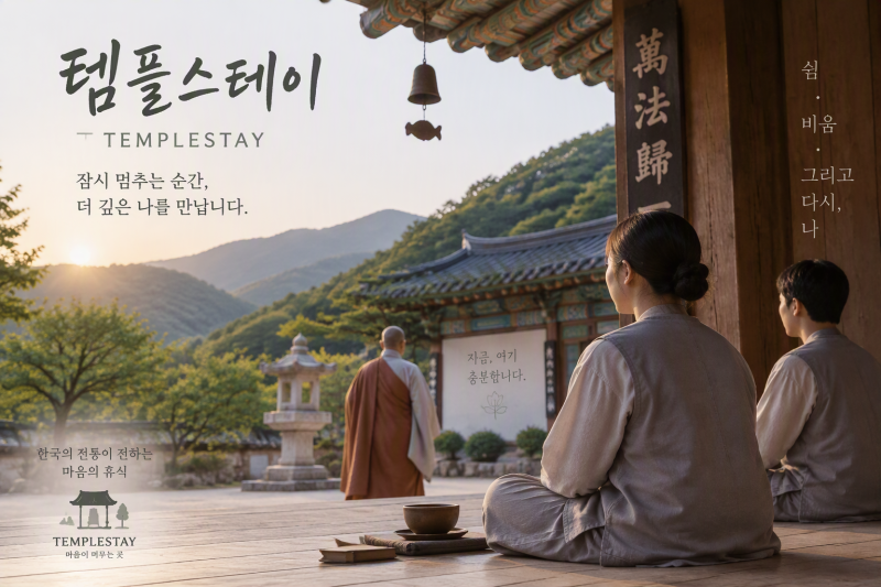 2026 하반기 행복 두 배 템플스테이 신청 방법과 선착순 예약 꿀팁