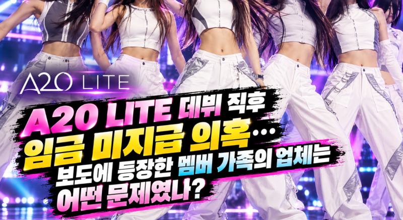 A2O LITE 데뷔 직후 임금 미지급 의혹…보도에 등장한 멤버 가족의 업체는 어떤 문제였나