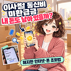 "잊고 있던 돈이 나왔다" 가을 이사철 해지한 인터넷·휴대폰 통신비 미환급금 조회 방법