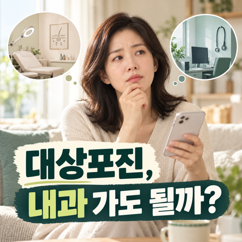 “대상포진인데 내과 가도 돼?” 피부과와 내과, 병원 선택 기준 3가지