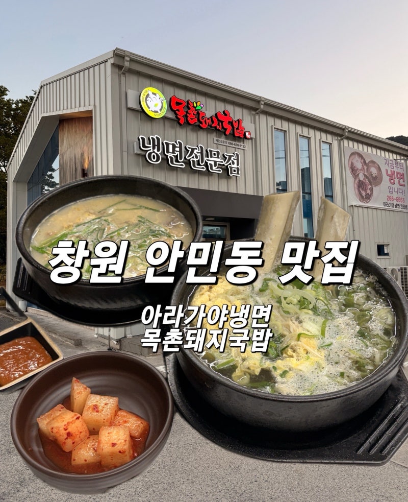 창원 안민동 맛집 아라가야냉면,목촌돼지국밥 왕갈비탕 존맛집 동네주민 솔직후기