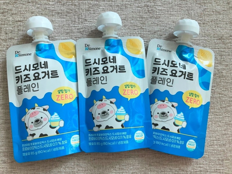 아기간식 드시모네 키즈 요거트 플레인 첨가물 없는 건강간식