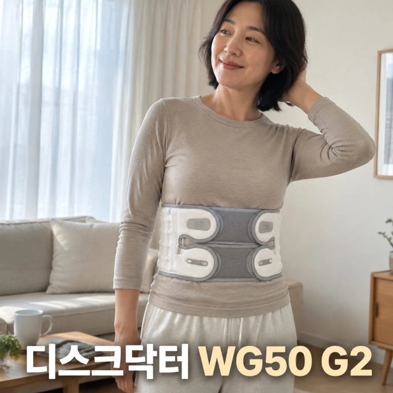 디스크닥터 허리보호대 WG50 G2 공기주입식 허리견인기 복대 의료기기 스펙 정리
