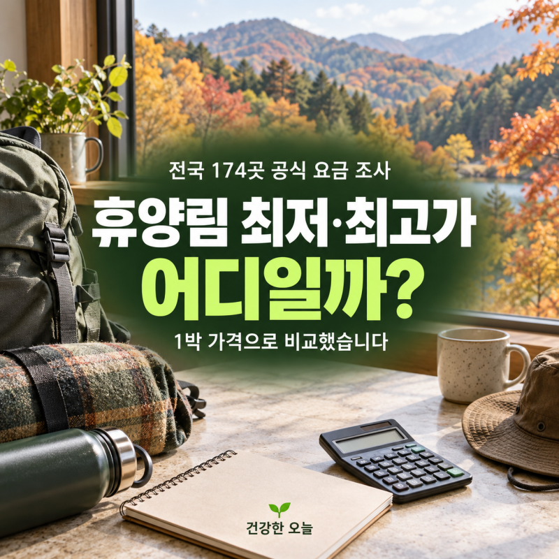 전국 자연휴양림 가장 싼 곳과 비싼 곳은 어디일까?