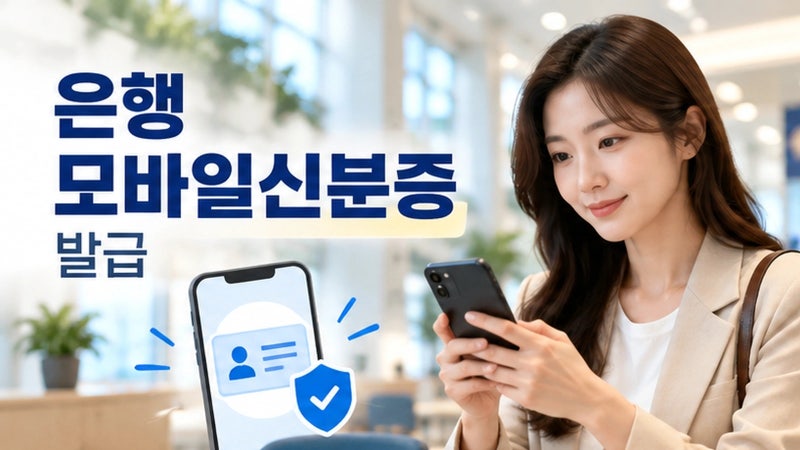 은행 모바일신분증 IC 신분증 없이 발급 가능? 기업·신한·우리·하나은행 앱에서 찾는 법