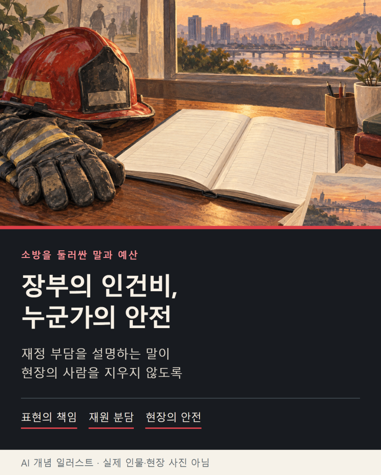 소방이 ‘재정 빨대’라니…예산 얘기에서 사람이 빠졌다