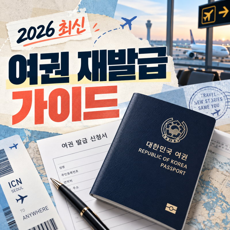 여권 만료 얼마 안 남았다면? 2026 여권 재발급 온라인 신청 수수료비용 수령