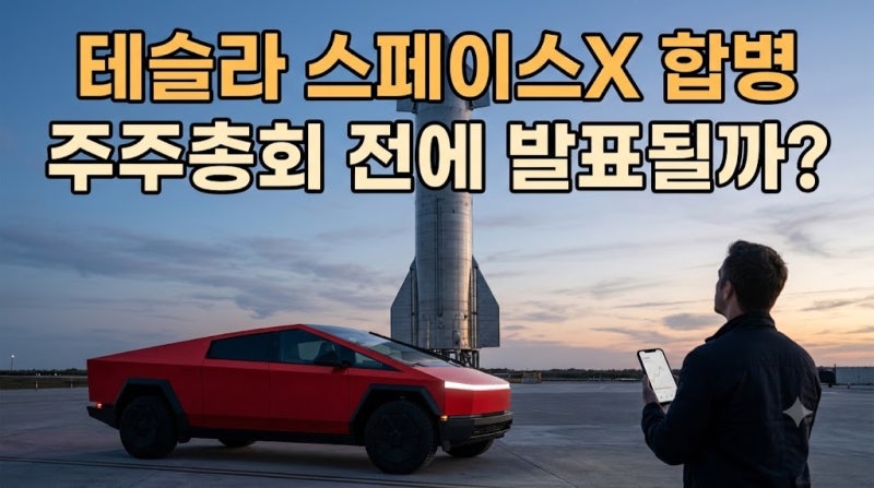 테슬라 스페이스X 합병 시기·이유·걸림돌 3가지 총정리 (10월 기준)