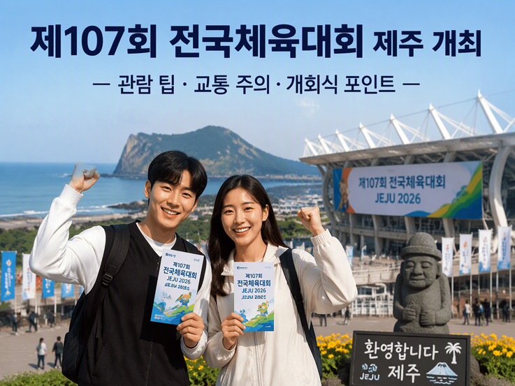 2026 제주 제107회 전국체전 개회식 직관 꿀팁! 도민이 전하는 경기장 관람·교통 가이드