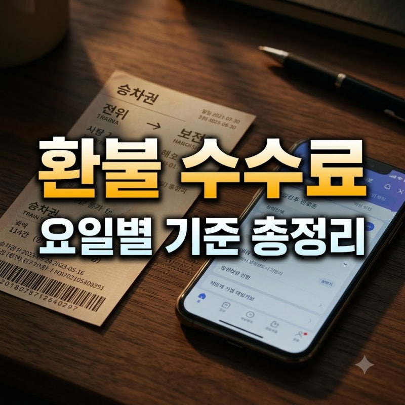 KTX 환불 수수료 평일 주말 기준과 위약금 면제 꿀팁