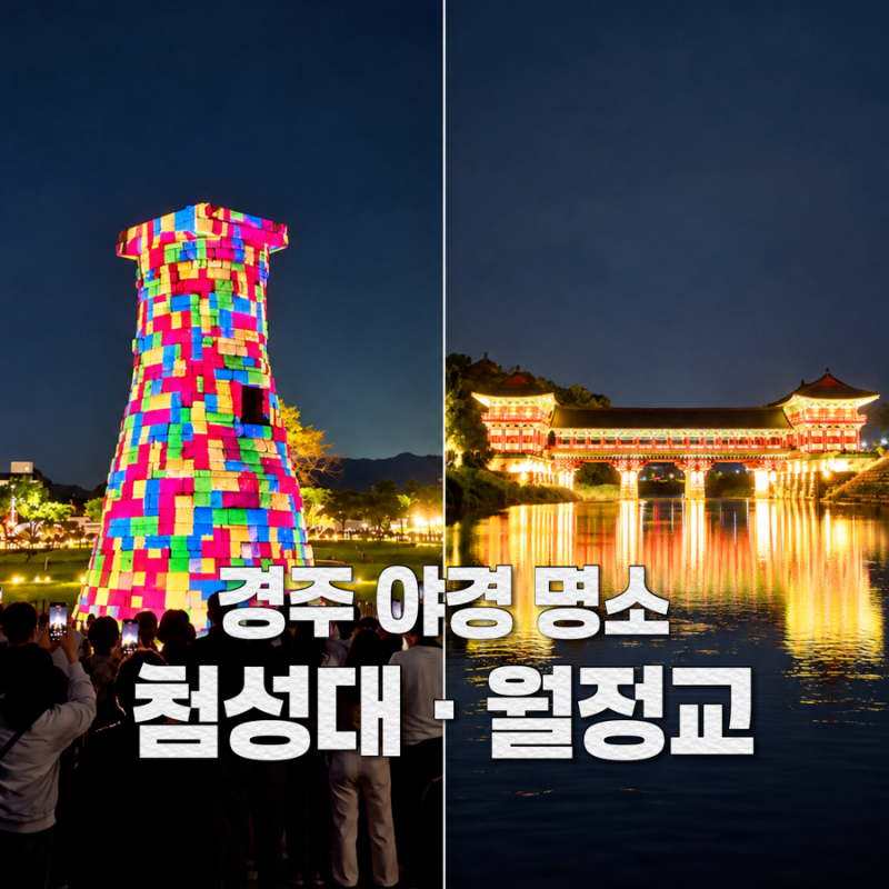 경주 야경 명소 첨성대 미디어아트부터 월정교까지! 아이와 밤 산책