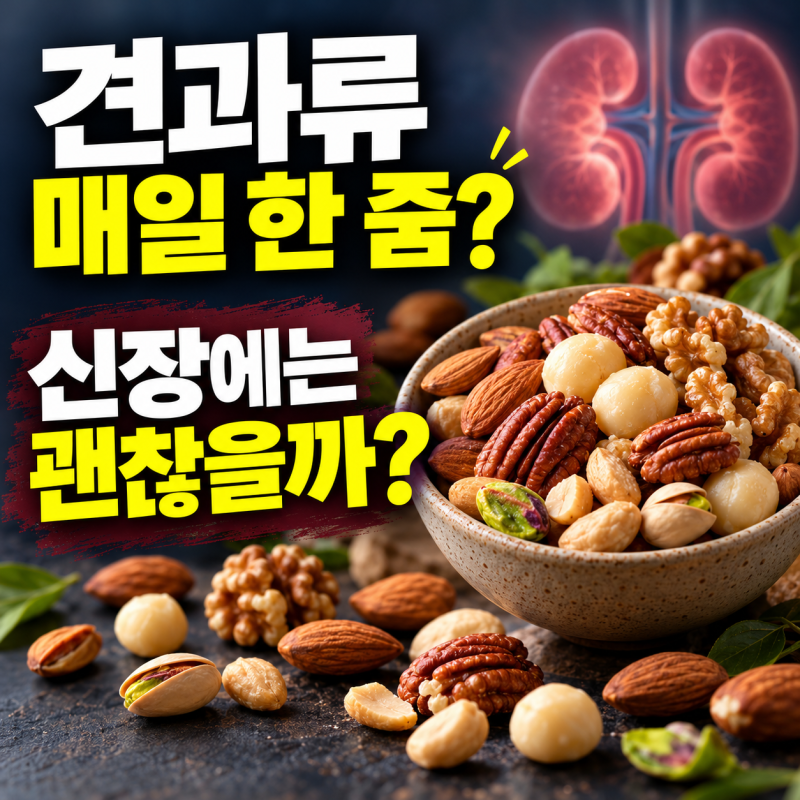 “몸에 좋다고 매일 한 줌씩?” 신장이 걱정된다면 견과류부터 확인하세요