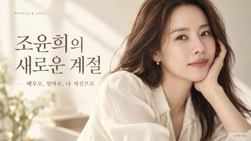 조윤희, 이혼 이후의 삶을 말하다 딸 로아와 채워가는 단단한 일상