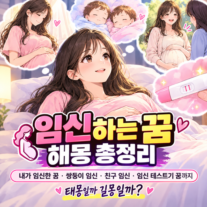 임신하는 꿈 해몽 총정리｜내가 임신한 꿈·쌍둥이 임신·친구 임신·임신 테스트기 꿈까지, ....