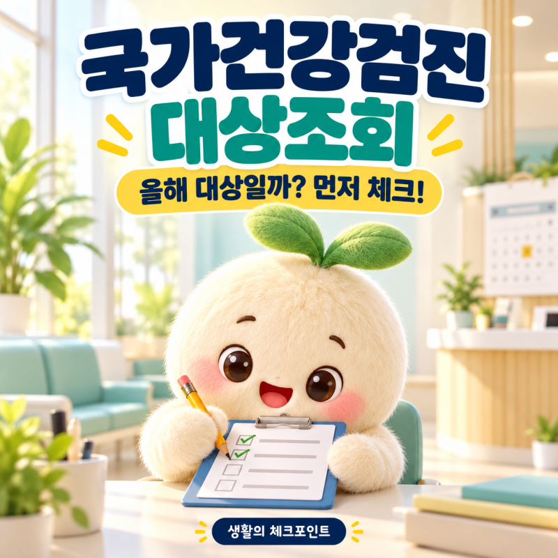 국가건강검진 대상조회, 올해 대상일까? 검진 항목부터 예약 준비까지