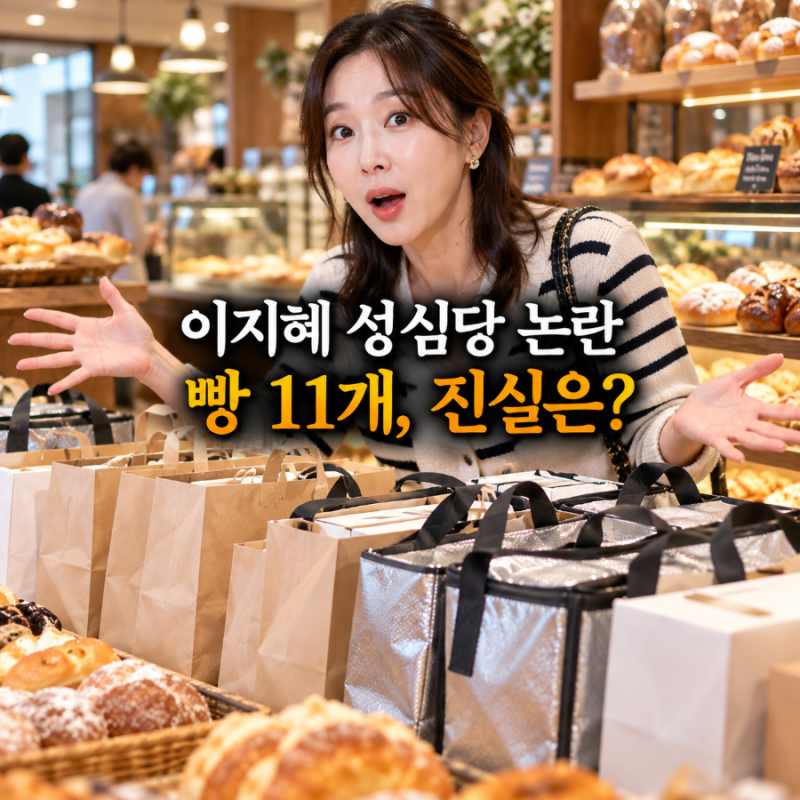 이지혜 성심당 빵 11개 싹쓸이 논란…“스태프들 몫, 결제만 도왔다” 해명