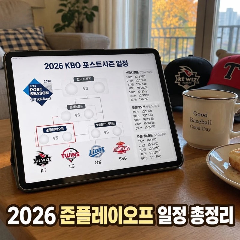 준플레이오프 일정 2026 경기 예매 시간 총정리