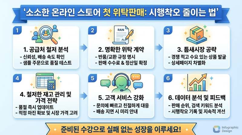 소소한 온라인 스토어 첫 위탁판매 준비 시 시행착오 줄이는 법