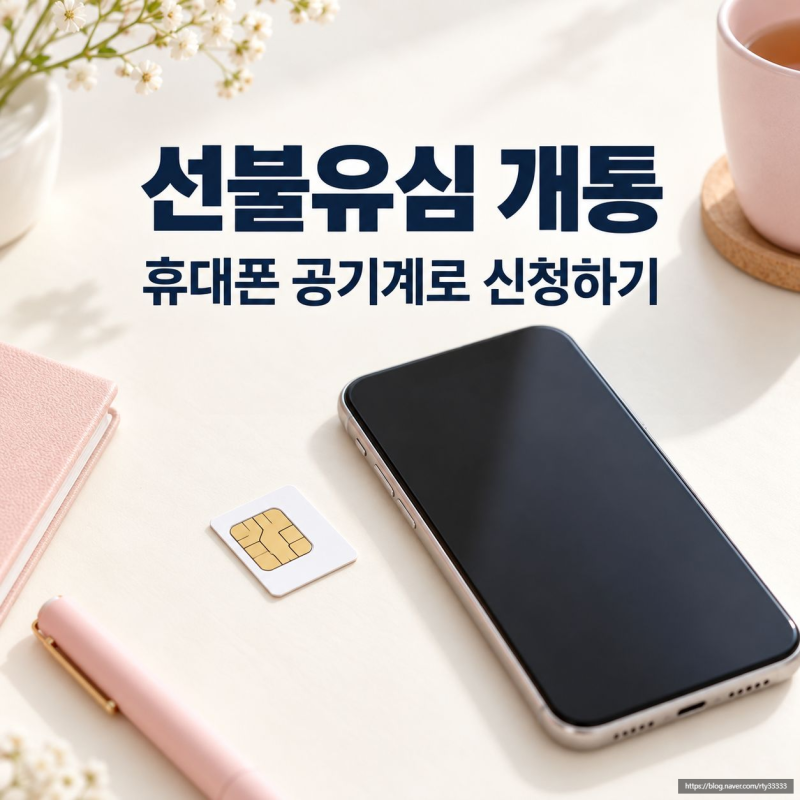 선불유심 개통, 휴대폰 공기계로 신청하는 방법