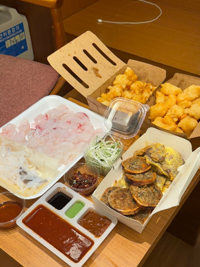 경포대오징어순대,강릉중앙시장먹거리 두리튀김 포장 후기｜평창 숙소에서 즐긴 시장 먹거....