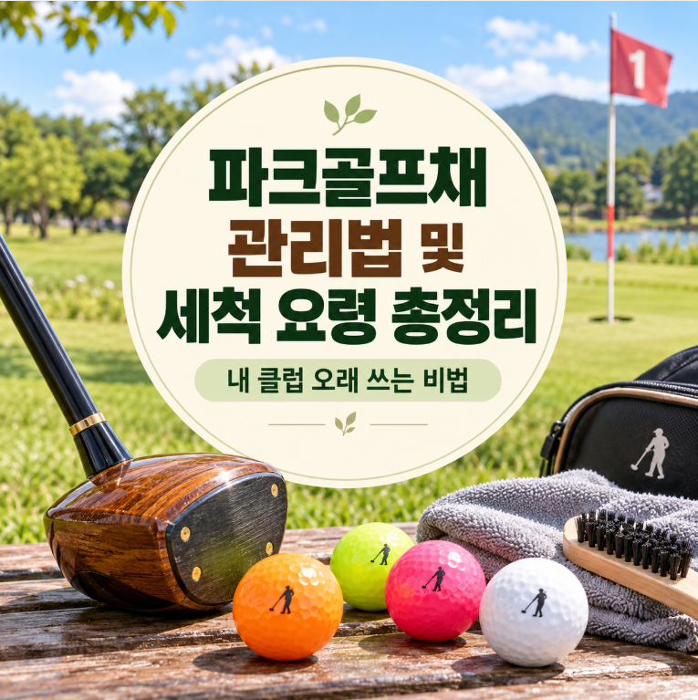 파크골프채 관리법 및 세척 요령 총정리 | 내 클럽 오래 쓰는 비법