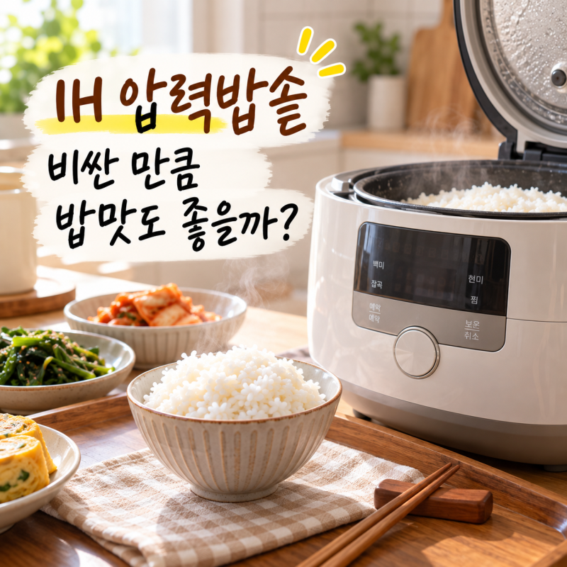 IH 압력밥솥, 비싼 만큼 밥맛도 좋을까? 구매 전 비교 5가지