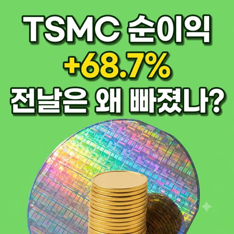 TSMC 투자자라면, 순이익 68.7% 늘었는데 '발표 전날 3.40% 빠진' 이유