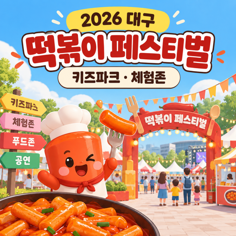 2026 대구 떡볶이 페스티벌, 키즈파크·체험 프로그램 총정리