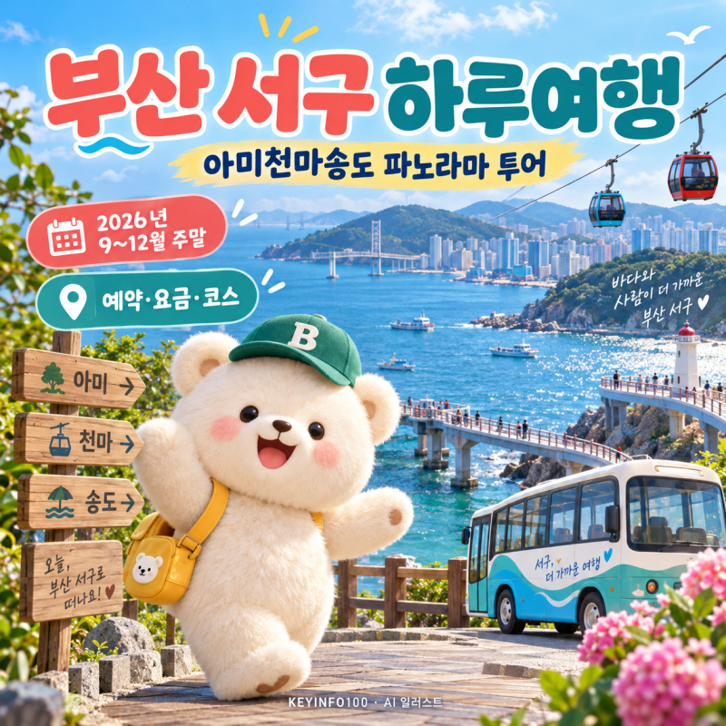 부산 서구 가을 여행｜아미천마송도 투어·예약·요금·송도 코스 총정리