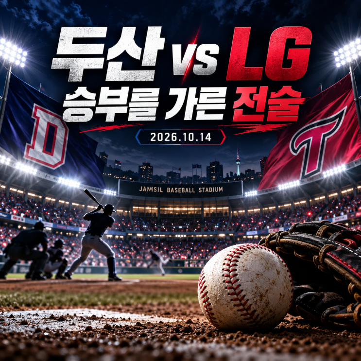 전문가들이 분석한 2026년 10월 14일 두산 LG 전술 차이와 결과