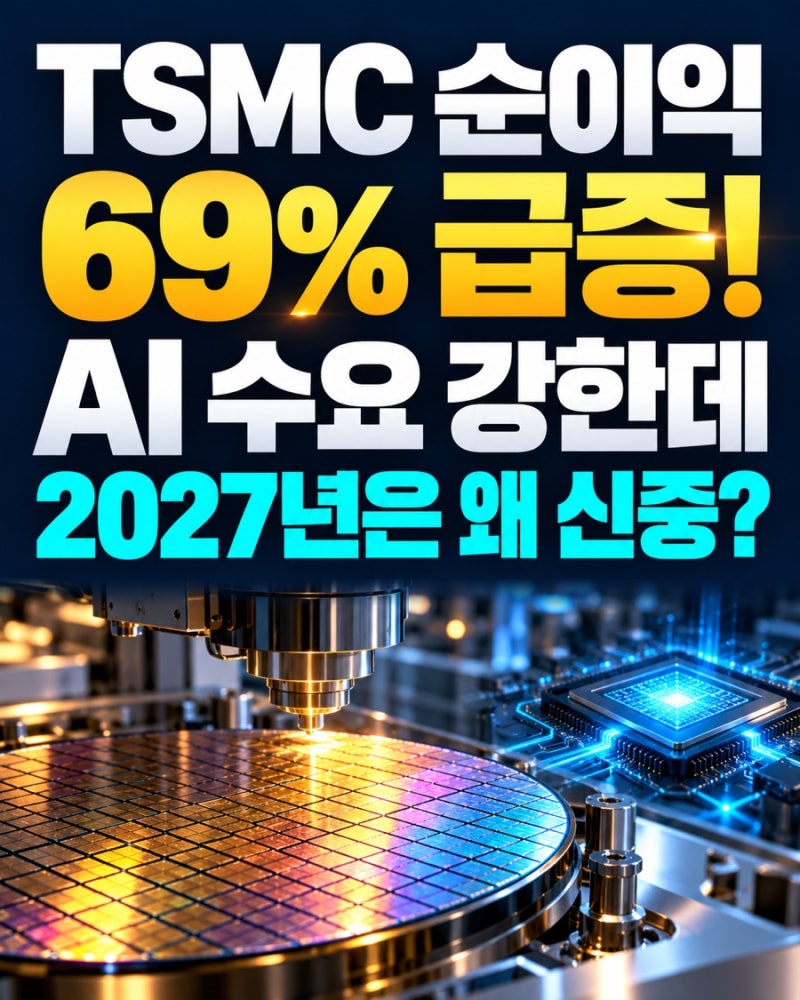 TSMC 3분기 순이익 69% 급증! AI 수요 강한데 2027년은 왜 신중할까?
