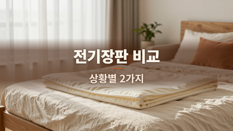 전기장판 추천, 전기요·카본매트 비교